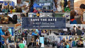 Fotocollage "Save the Date MINT-Festival 2025"